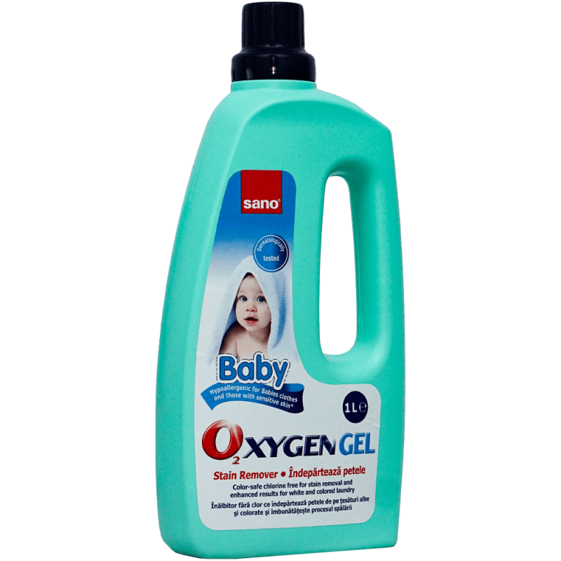 Solutie pentru indepartarea petelor Sano Oxygen Gel Baby 1 litru